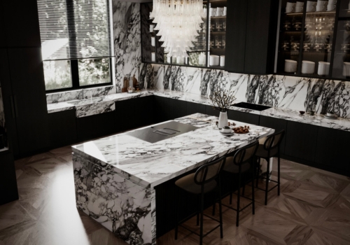 Dark Kitchen featuring black design